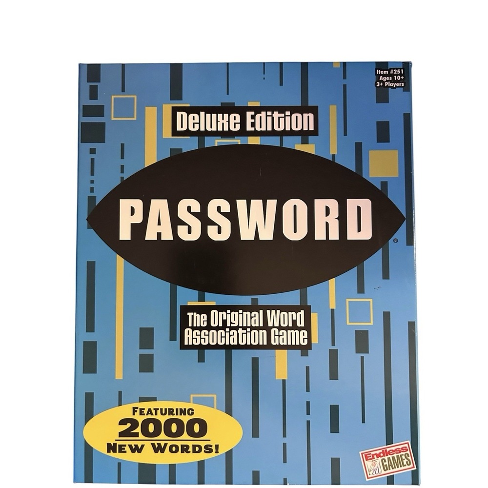 Endless Games PASSWORD DELUXE Edition Word Association Game 2000 Words READ